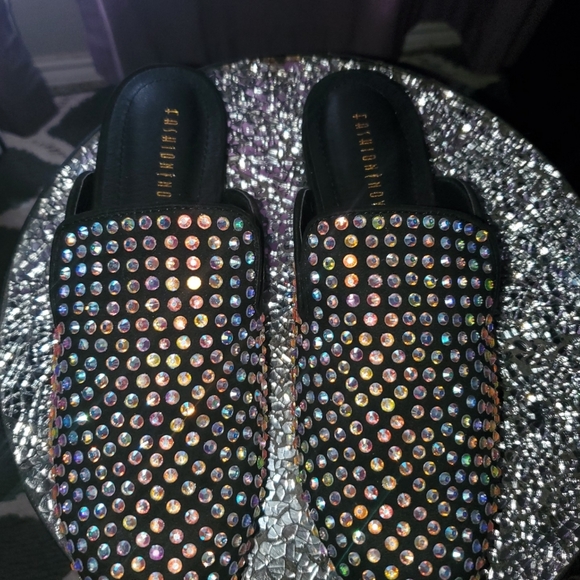 Diamond stud flat slip ons - Picture 1 of 4